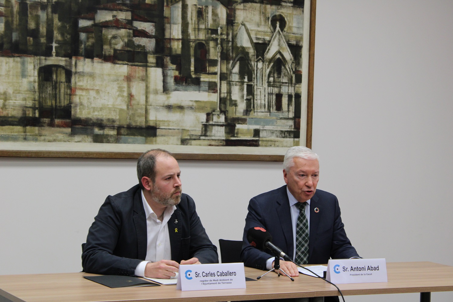 L’Ajuntament i la patronal Cecot renoven per dos anys el conveni de col·laboració per l’impuls de la transició energètica