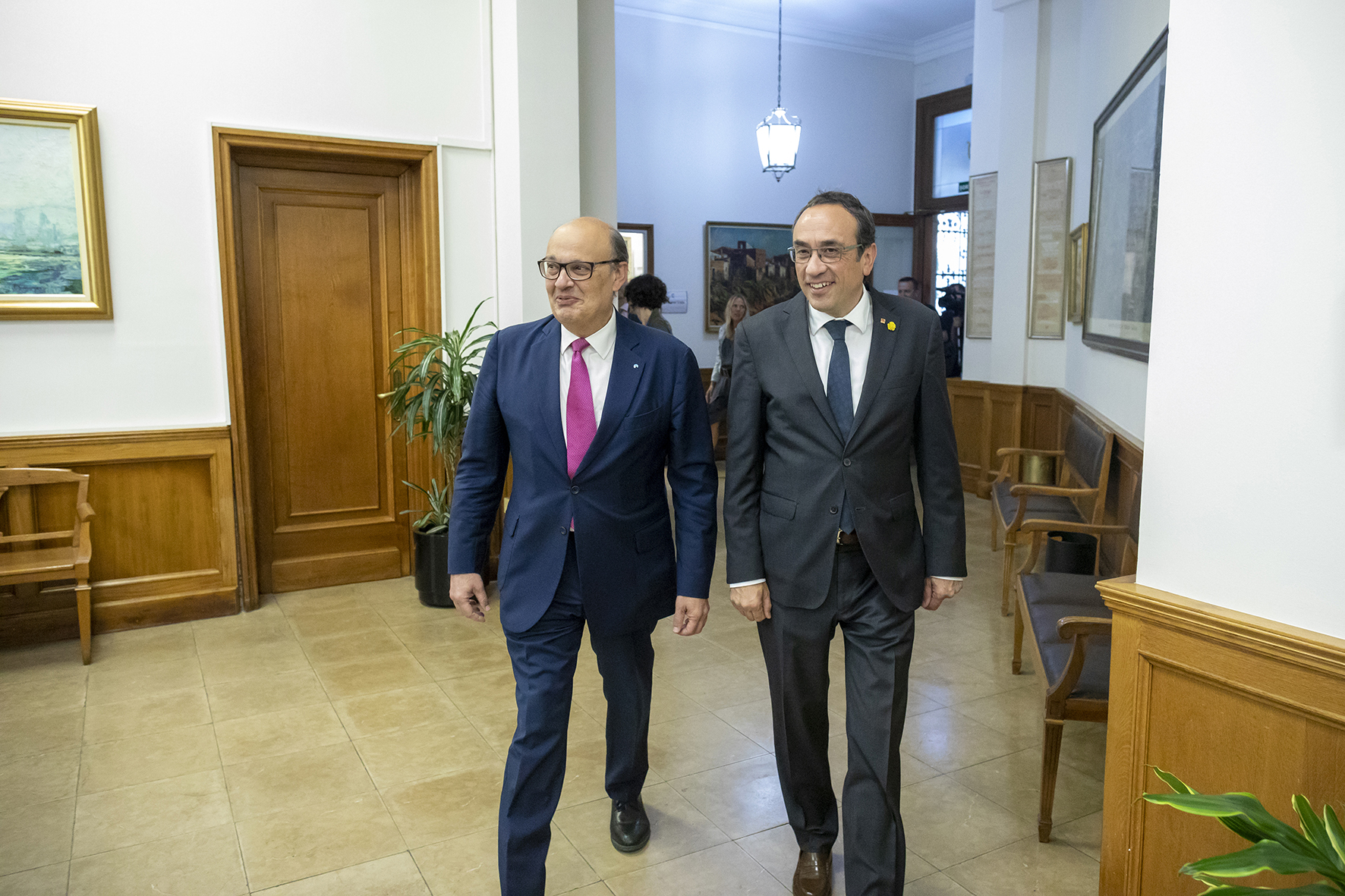La Cecot comparteix amb el president del Parlament, Josep Rull, la preocupació del teixit empresarial per l’estabilitat sociopolítica a Catalunya