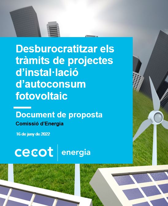 La Cecot presenta una proposta de desburocratització en la tramitació d’instal·lacions d’autoconsum fotovoltaic i demana a la Consellera Jordà, a la DIBA i als consistoris municipals que actuïn amb celeritat 