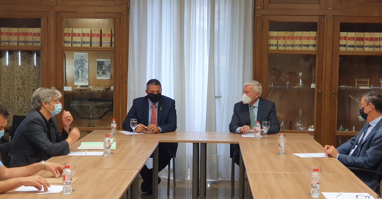El Comitè Executiu de la Cecot rep Miquel Sàmper com a nou conseller d’Interior en visita institucional 