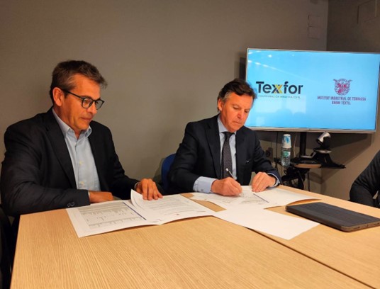 Texfor i l’Institut Industrial de Terrassa – Gremi Tèxtil enforteixen la seva relació amb un nou conveni de col·laboració